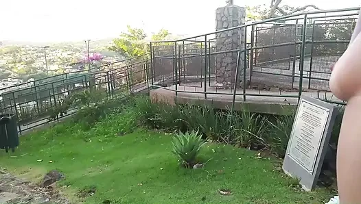 Sex in a Public Place - Couple caught having sex and exhibitionism at Christ the Redeemer