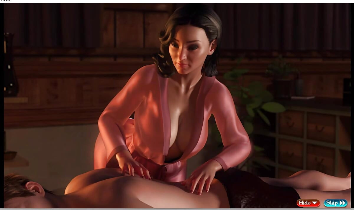 Trésor de Nadia gameplay 1 massage, masturbation, doigtage d’ado, bain de milf en plein air, sexe à la plage
