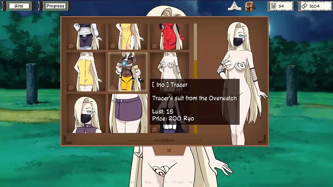 Naruto Hentai - naruto Trainer 0.14.1 bhag 52 kamuk Tsunade Hinata aur mikasa by Loveskysan69