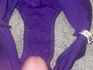 Cum on Purple FTL Panties