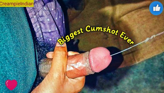 Delicious cumshot by an Indian big cock