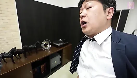 Daughter-in-law Becomes Father-in-law’s Office Sex Slave! Three Massive Cocks Pound Her Wet Pussy!