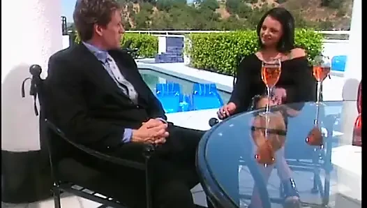 Belladonna pounded next to a pool