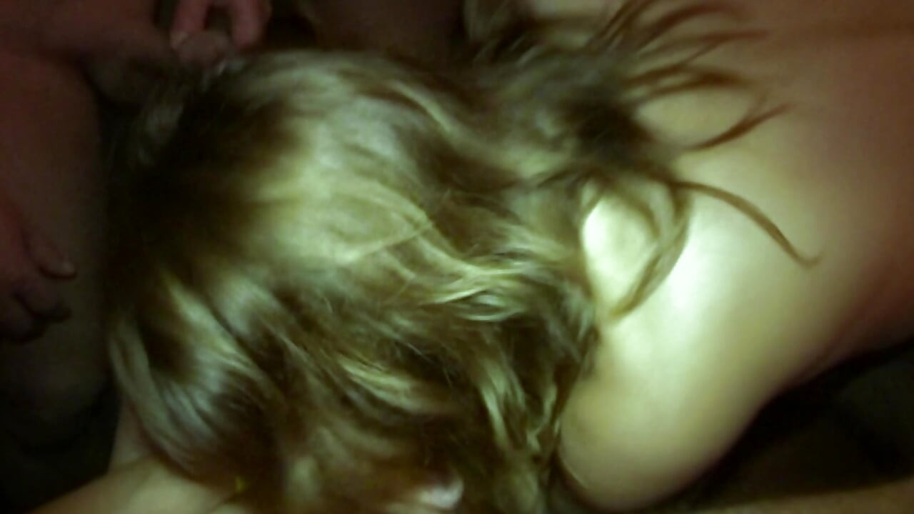 Mature Brunette Stretched Wide in Sloppy Gangbang Orgy