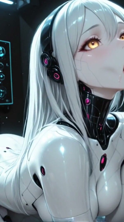 Spaceship Lust - Futanari Android Fucks Guy (AI Generated) | Clip 1