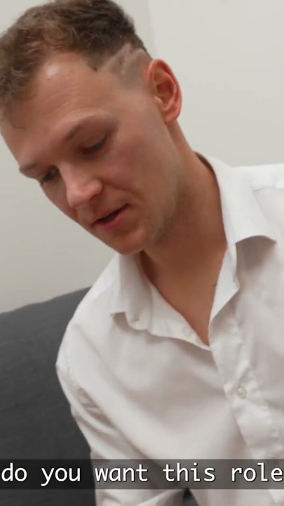 CUCK4K. At the casting, instead of showing his acting talent, he showed how much of a slut his girlfriend is | Clip 1
