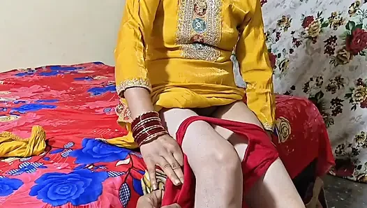 Cute Indian step sister takes off panties and gets pussy creampied.