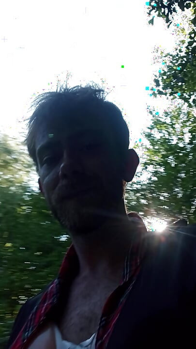 SissyPenelope02 playing Outdoor with some Dildos