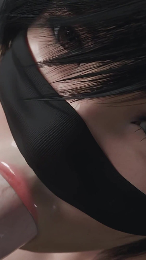 Yuffie final fantasy 7 - nasser, schlampiger blowjob-service [nur Mask Version 4K]