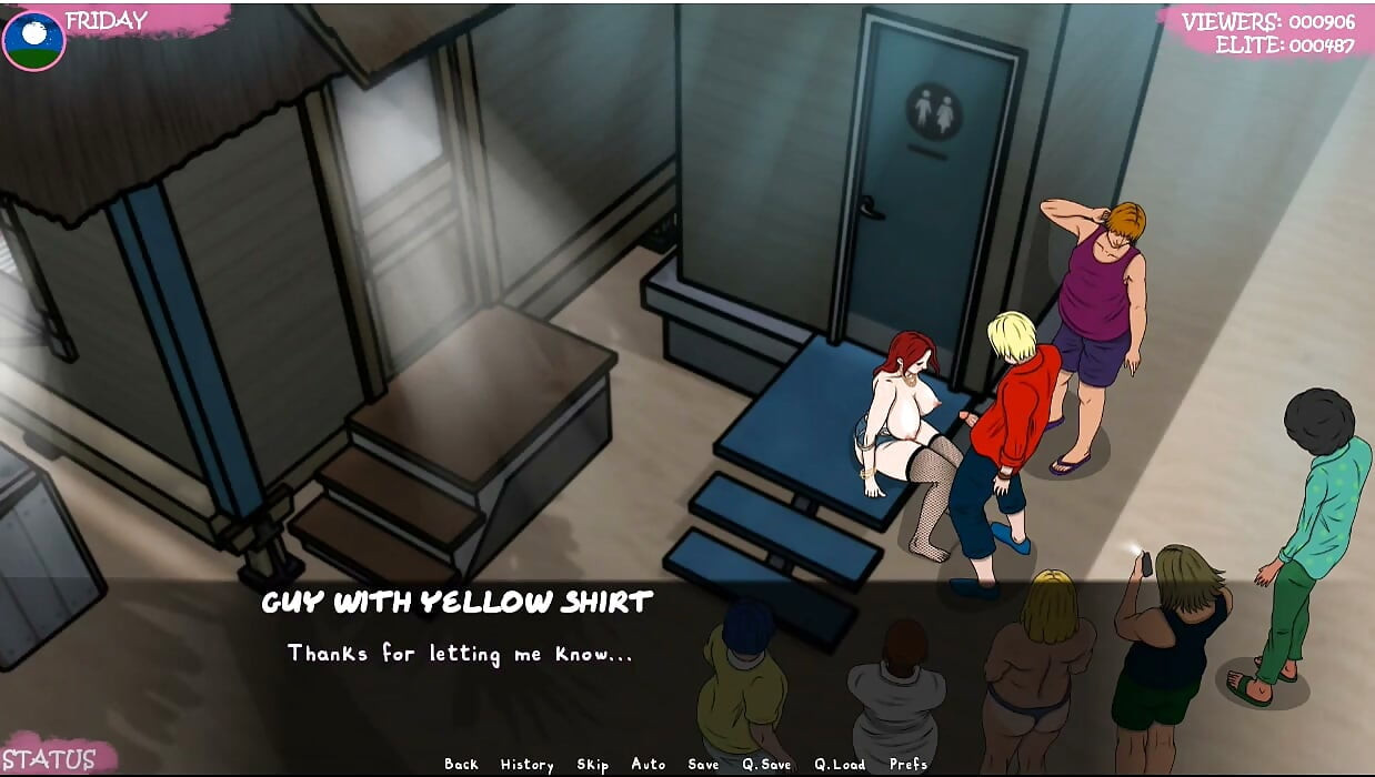 Lust Town - Gameplay - Roleplay - Amanda Works in Bar and Gets Exposed Herself