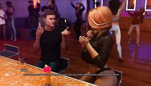 Lust academy #8: faith gave me a massage, Adelle is almost nude at the club