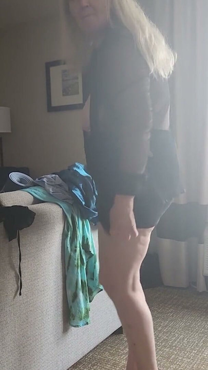 Hot MIlF BBW Doesn't Realize Her Grande Stepson Is Filming Her! | Clip 3