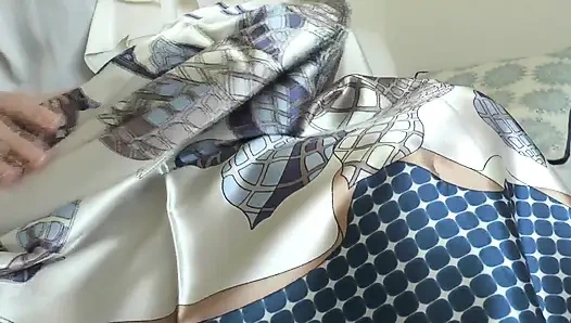 My New Satin Scarf Makes You Want to Cum and Weak, Scarf JOI, Lady Victoria Valente