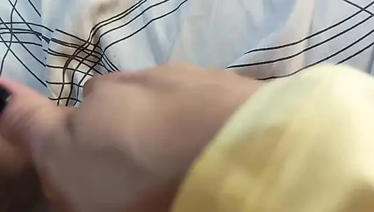 hairy and wet vagina, big tits exposed while masturbating hard