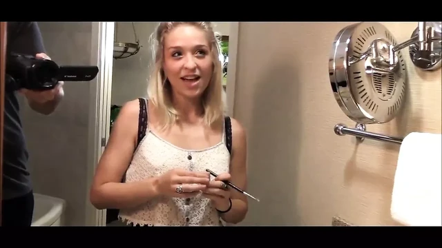 Cute german blonde bitch gets hard fucking