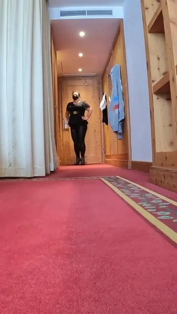 Epic moment from "BBW doing catwalk in HEELS"