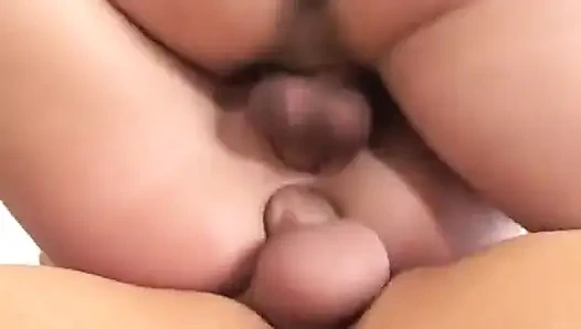 Blonde slut has a triangle patch on her pubes