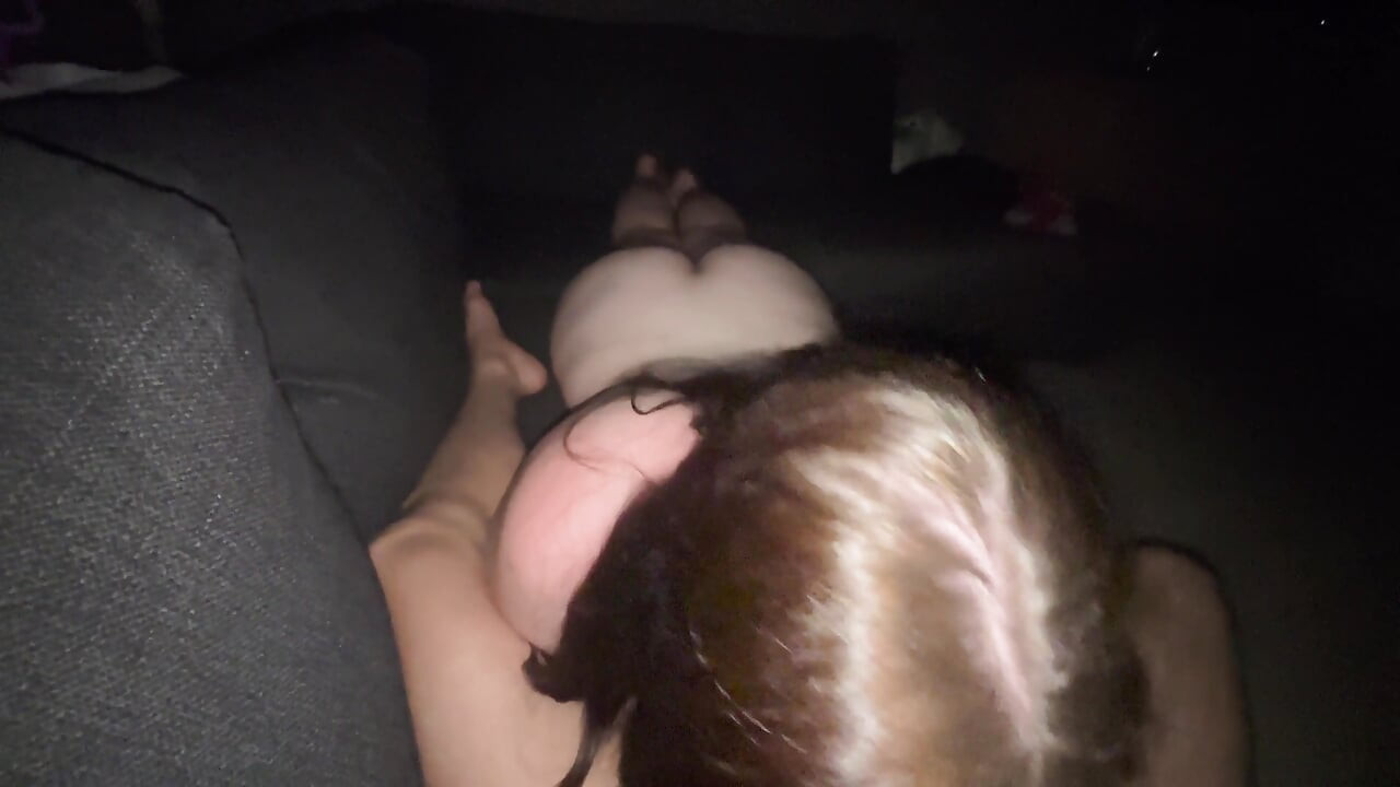 Secret Blowjob While Wife Is in the Other Room