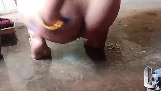 Komal bhabhi takes a bath in the bathroom