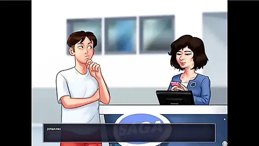 Kisah musim panas - josephine nyepong kontol johannes di belakang meja ... Johannes ngentot sama tina