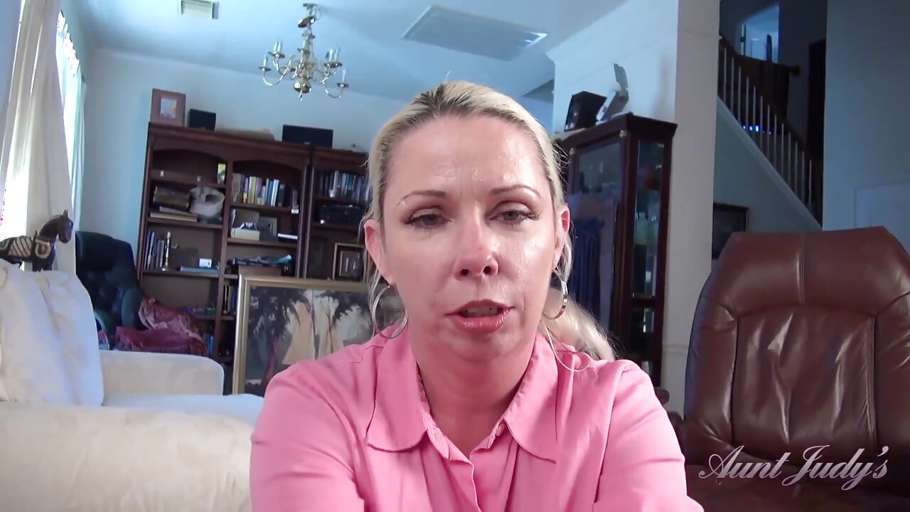 Auntjudys - Your Hairy MILF Stepaunt Liz Lets You Cum in Her Mouth (pov)