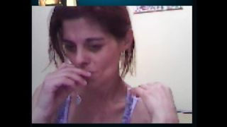 Skypeのセクシーなアルゼンチン人熟女