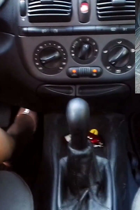 Sensual Driving in Nude Gianvito Rossi's Pumps and Handjobbing My Car's Gear