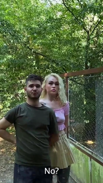 Powerful moment from "HUNT4K. Blonde loved facesitting and doggy style with Hunter outdoors"