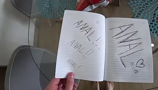 COLLEGE CLASSMATE Came to my Room to do Homework, and I found out her big secret. ANAL ANAL