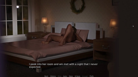 Watching my Step mom masturbate alone on bed - "Come home part 1"