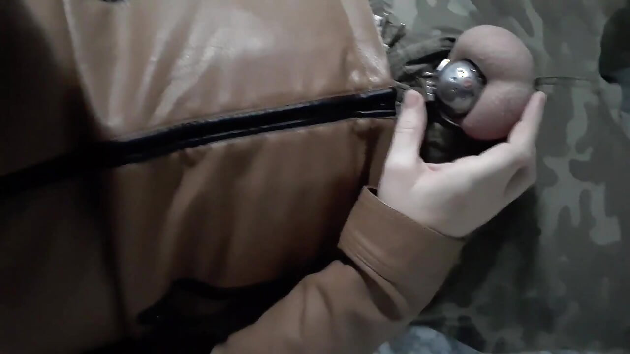 Fag locked in cock cage chastity