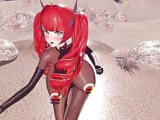 Mmd R-18 anime mädchen sexy tanzclip 145