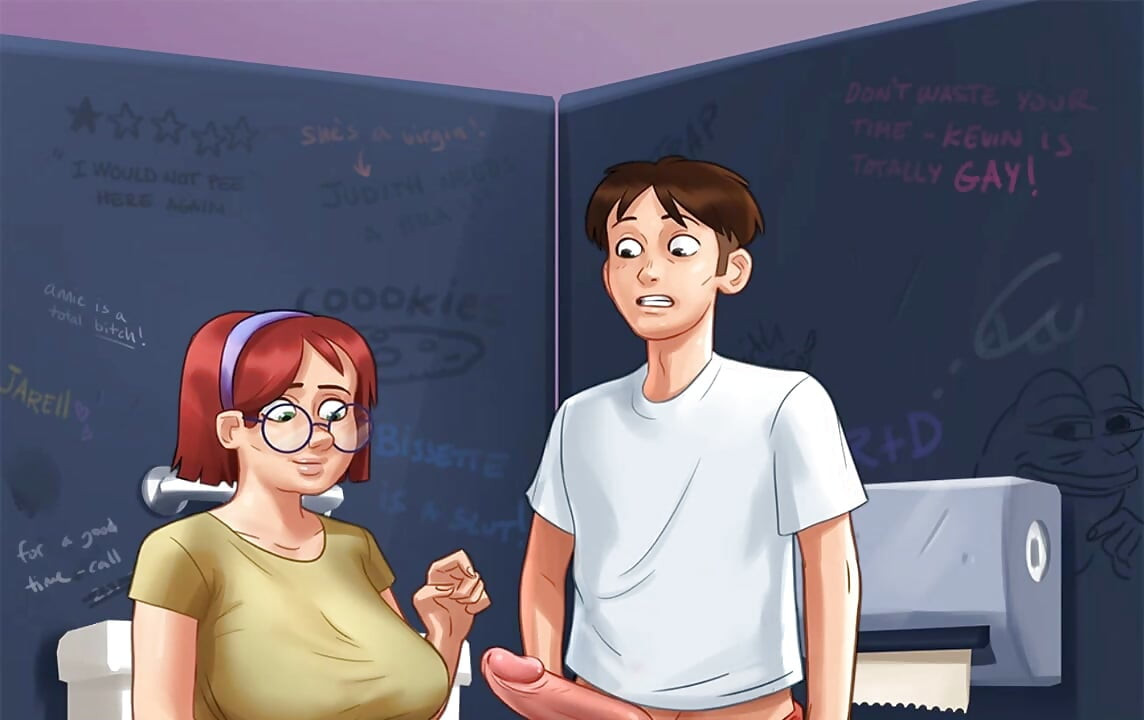 Summertime Saga Reworked - 5 in the College Toilets by Misskitty2k