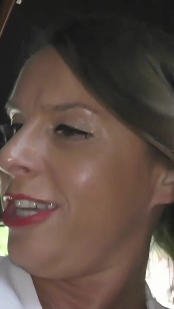 Spectacular moment from "Real Amateur Gangbang in Limo with German Big Boobs Mature Sexy Susi"