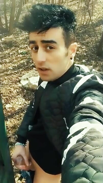 Açık havada boşalma - yarak kendini dölleme