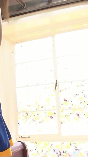 Captivating moment from "Petite Lesbian Teen Cheerleader tricked her Small Tits Virgin Classmate to First Time Lesbian Sex"