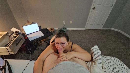 Vacation Blowing and letting him fuck my tits till he erupts everywhere