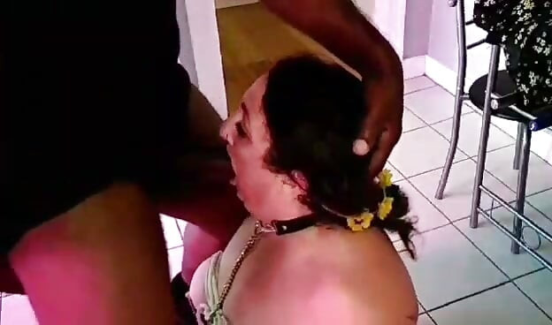 PAWG MILF GILF BBW submissive slut humiliated throat fucked and gets deep anal  from BBC