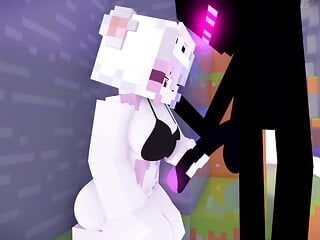 Fată porno Minecraft suge pula - Enderman, Jenny sex mod