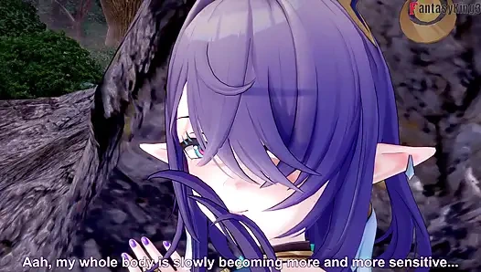 Горячий сексуальный секс Lauma - Genshin Impact