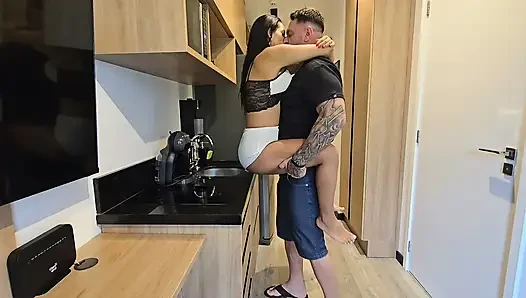 I fucked the housewife while her husband wasn't there