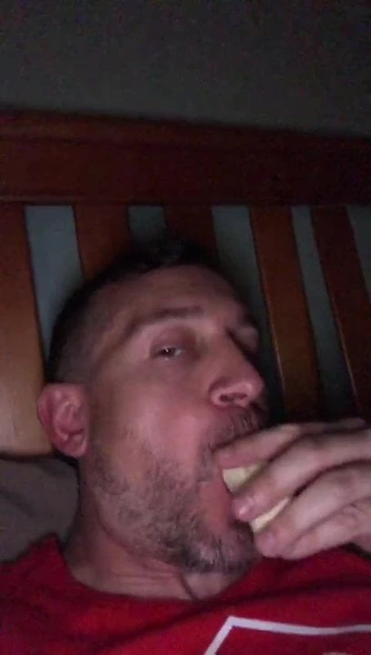 Enjoying my banana