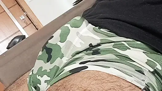 Shaking the bottle until the milk comes out at the end