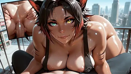 Feline-rendezvous: Katzenmädchen genießen es auch harten arsch hämmern - ATKINS HEAVEN