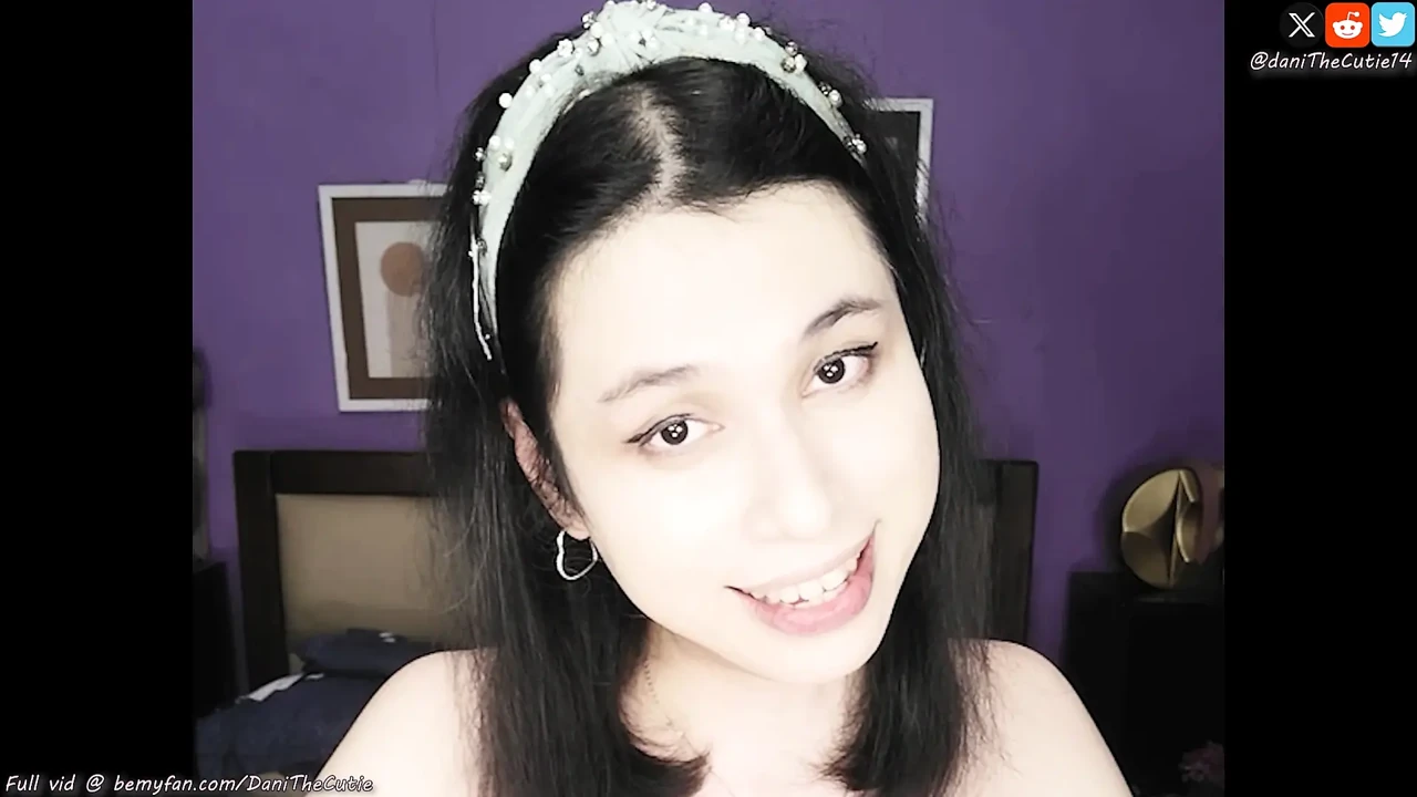 Cute tgirl DaniTheCutie lactates from her small breasts just for you