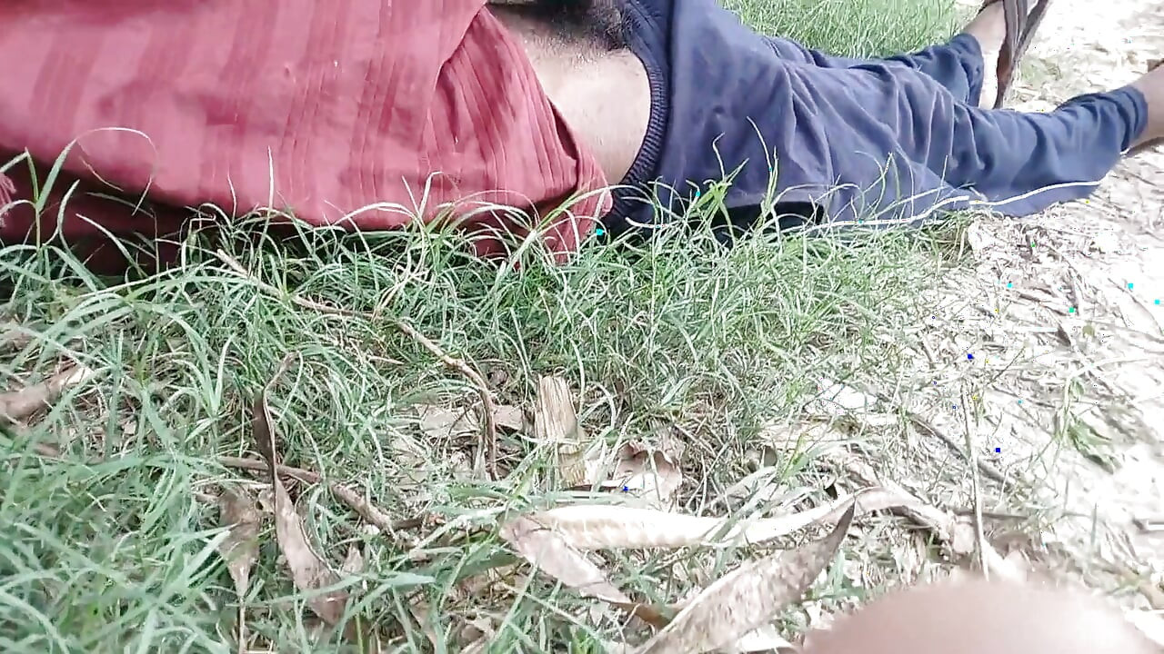 While Roaming in the Field, He Started Hitting the Hilt