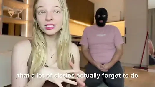 Vom männlichen sklaven zur hübschen sissy angelas erster tag