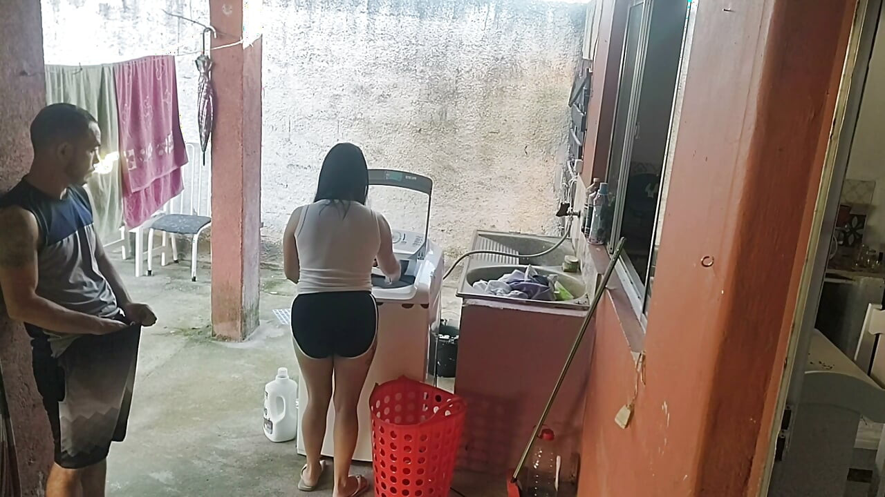 Wife Left and the Maid Couldn't Stop My Erect Dick