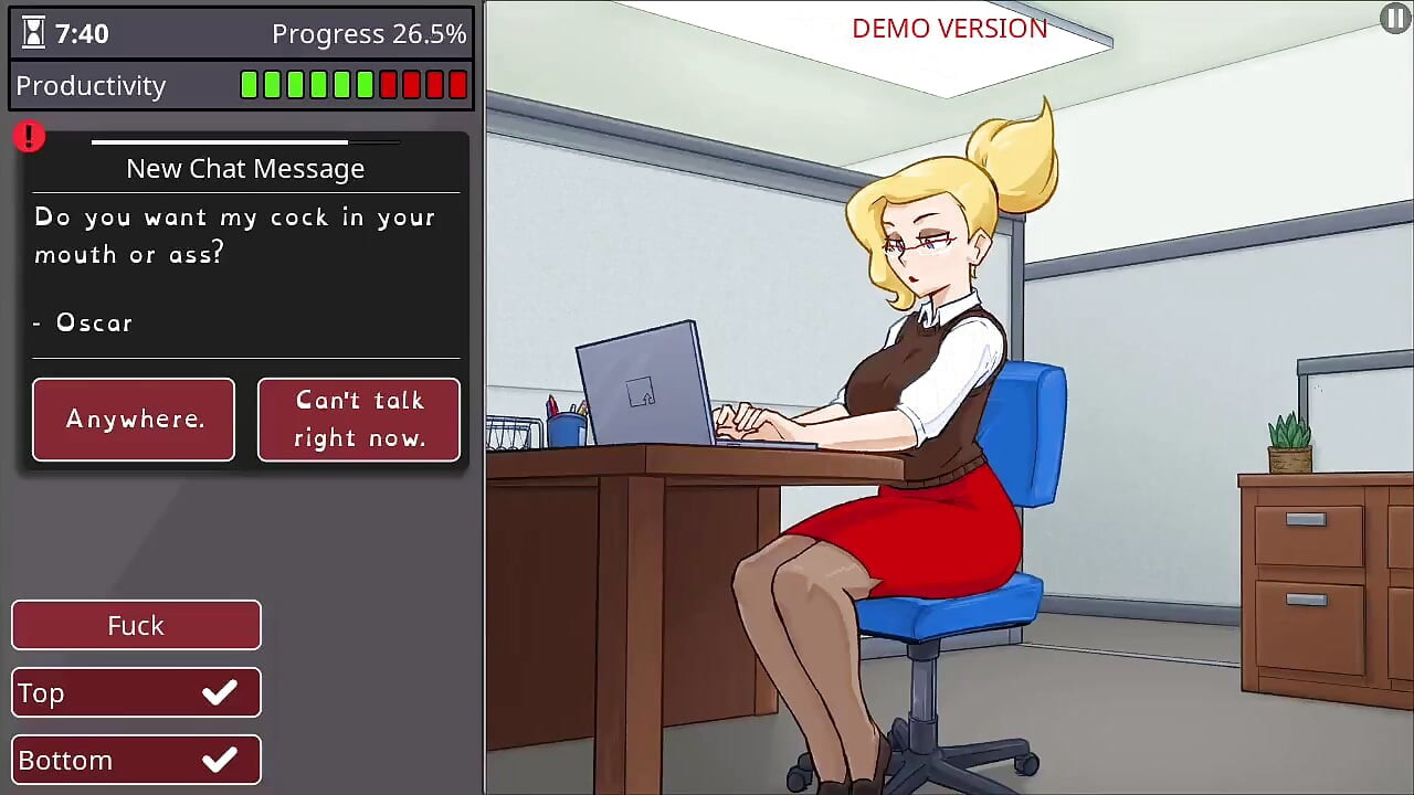 Girl with big boobs and big ass takes monster cock - barely working gameplay