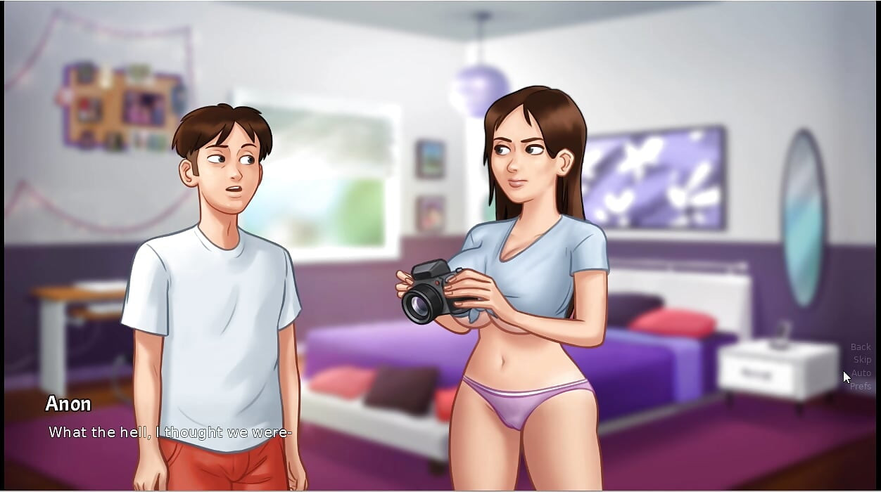 Summertime saga - gameplay - roleplay - wet shirt pregnant teen and teen's photoshoot